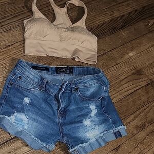 Lucky Brand Distressed Denim Shorts